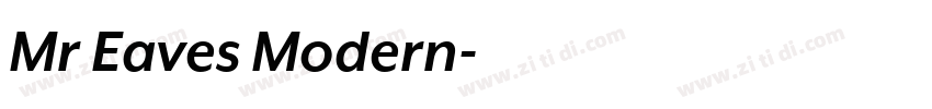 Mr Eaves Modern字体转换